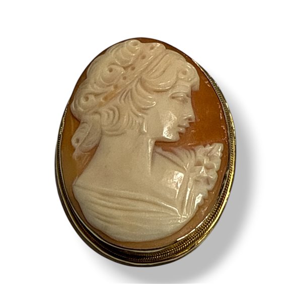 Brosche Mandile 1922 Dame Cammei  in Silber Conchiglia 2MSPCM178 - 2MSPCM178